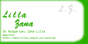 lilla zana business card